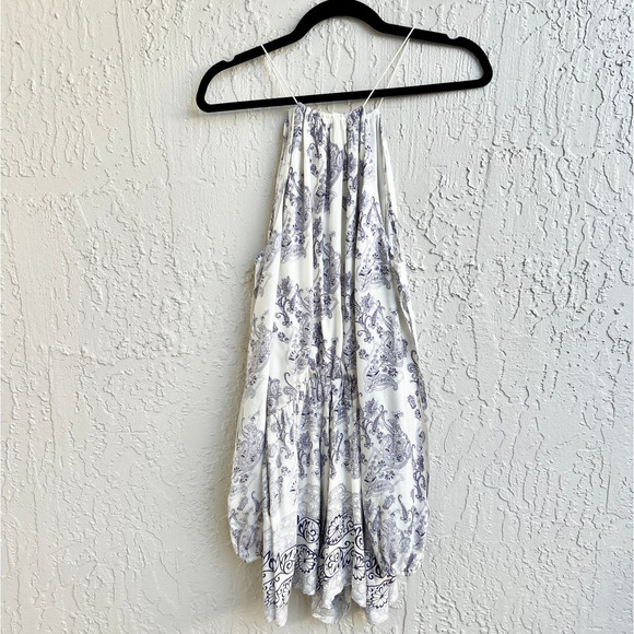 The Jetset Diaries Paisley Slit Sleeve Infinity Romper White/purple Womens Sz XS - Picture 10 of 10